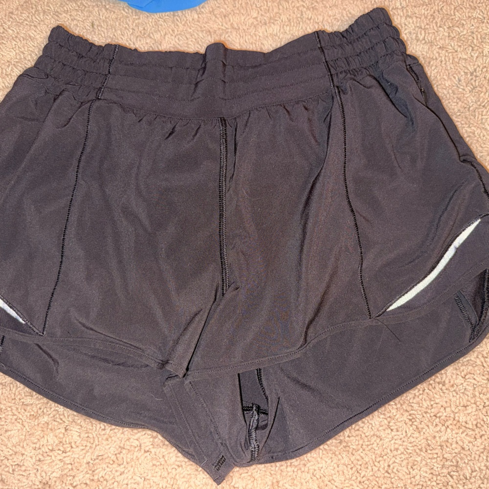 lululemon athletica Black Athletic Running Shorts